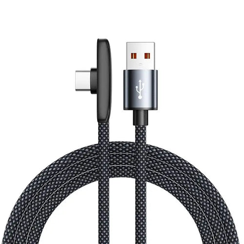 100W Fast Charging USB Type C Cables 90 Degree Elbow Portable Right Angle Data Line for Samsung Xiaomi Huawei Google
